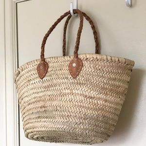 Woven basket bag